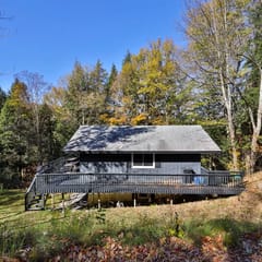 Roaring Bear Cabin: Secluded Killington Retreat with Hot Tub and Fire Pit